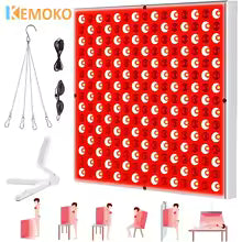 Panel de terapia de luz LED roja de 45W, 660nm, 850nm, infrarrojo, 225 Led, terapia antienvejecimiento, alivio facial ligero para tratamiento de belleza de cuerpo completo